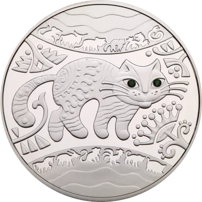 Срібна монета Рік Кота (Кролика, Зайця) 5 грн.