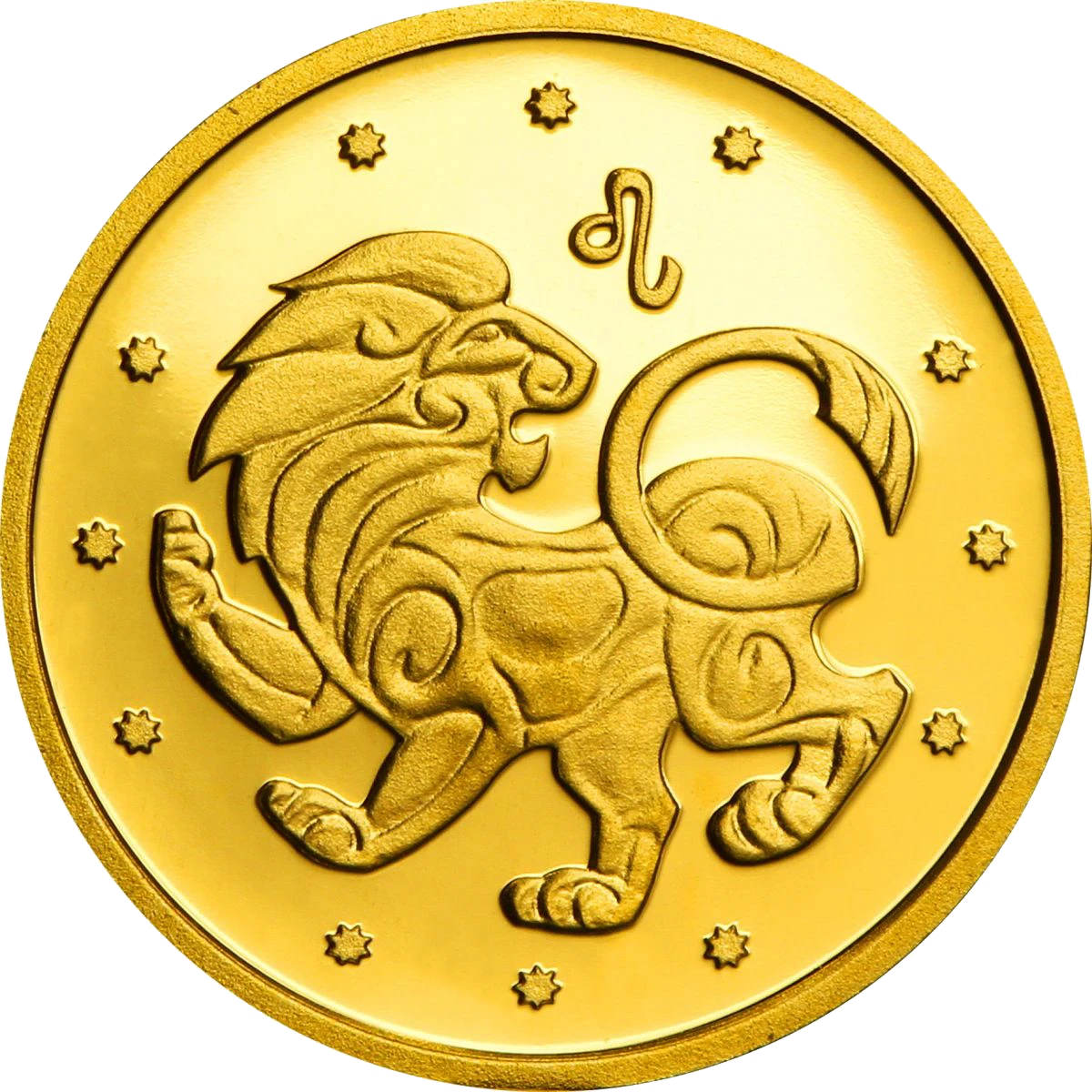 Реверс монети золота «Золота монета Лев», 2008 рік, 2 ₴