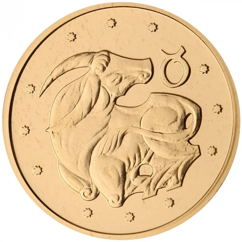 Реверс монети золота «Золота монета Телець», 2006 рік, 2 ₴
