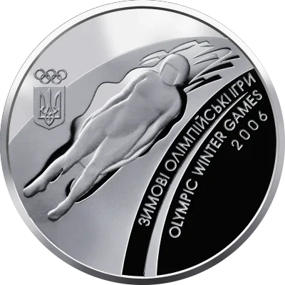 Срібна монета Зимові Олімпійські ігри 2006 10 грн.