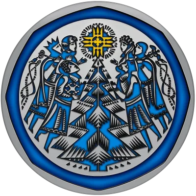 Срібна монета Новорічна іграшка 10 грн.