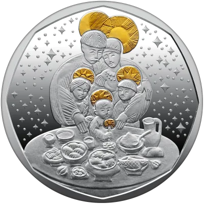 Срібна монета Дух Різдва 10 грн.