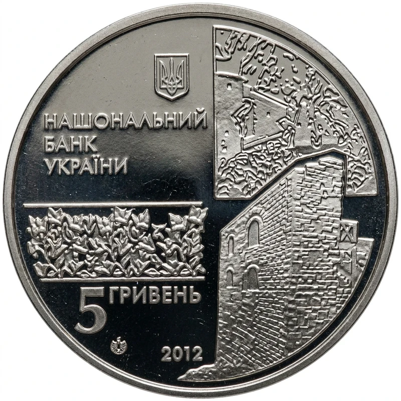 Аверс монети нейзильберу «Монета 500 років м. Чигирину», 2012 рік, 5 ₴